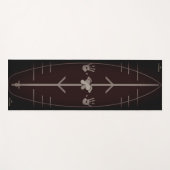 ヨッガサーフヨガフィットネスマッポップ・アートのトアップ練習 ヨガマット (正面(横))