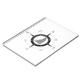 ヨットおよびコンパス面図 ノートブック (左側)