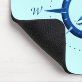 ヨットおよびコンパス面図 マウスパッド (コーナー)