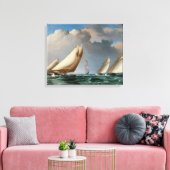 ヨットがマーキングを回る キャンバスプリント (インサイチュ (リビング))