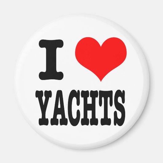 ヨットが好き マグネット (正面)