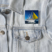 ヨットで航海する海 缶バッジ (インサイチュ)