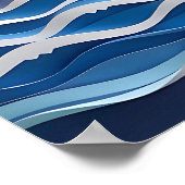 ヨットと太陽 | 和紙細工  ポスター (角)