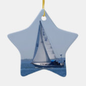 ヨットのオーナメント セラミックオーナメント (裏面)