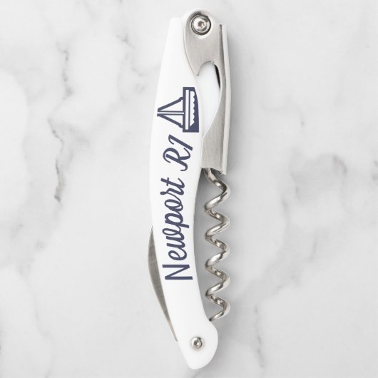 ヨットのコルクせん抜きのブライダルパーティのギフト ソムリエナイフ (裏面)