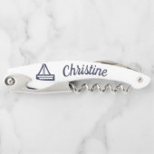 ヨットのコルクせん抜きのブライダルパーティのギフト ソムリエナイフ (正面)