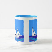 ヨットのトリオ マグカップ (中央)