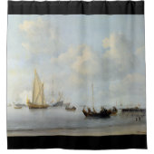 ヨットのボートのシャワー・カーテンを航海するオランダの海 シャワーカーテン (正面)