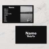 ヨットの名刺のテンプレート 名刺 (正面/裏面)