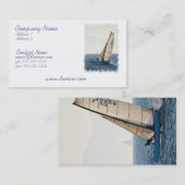 ヨットの名刺の競争 名刺 (正面/裏面)