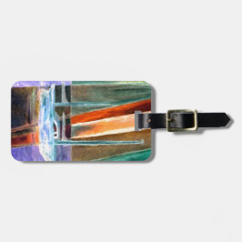 ヨットの抽象的な無形航行の装飾のギフト ラゲッジタグ