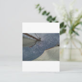 ヨットの挨拶状 ポストカード (スタンド正面)