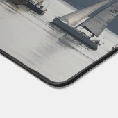 ヨットの浮き輪 デスクマット (コーナー)