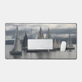 ヨットの浮き輪 デスクマット (キーボード&マウス)