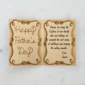 ヨットの父の日の挨拶状 カード (内部)