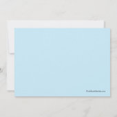 ヨットの男の子のベビーシャワーの招待状 招待状 (裏面)