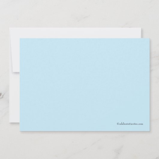 ヨットの男の子のベビーシャワーの招待状 招待状 (裏面)