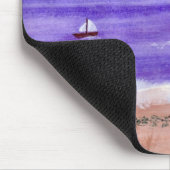 ヨットの眺め マウスパッド (コーナー)