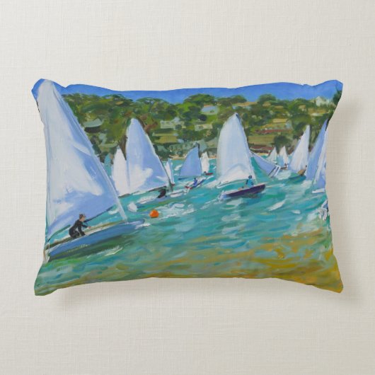 ヨットの競争 アクセントクッション (正面)