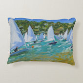 ヨットの競争 アクセントクッション (裏面)