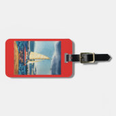 ヨットの荷物のラベルかキーホルダー ラゲッジタグ (正面横)