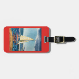 ヨットの荷物のラベルかキーホルダー ラゲッジタグ