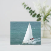 ヨットの郵便はがき ポストカード (スタンド正面)