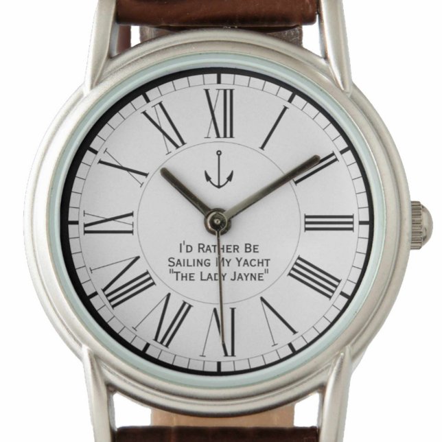 ヨットをヨットに乗せたいんだ 腕時計 (クリエイターアップロード済み)