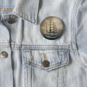 ヨットを航海する航海のな海の海のヴィンテージ 缶バッジ (インサイチュ)