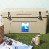 ヨットアンダーセール、風をキャッチ シール (クーラー)