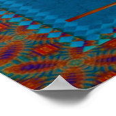 ヨットオブリーズエジプトフォークアート ポスター (角)