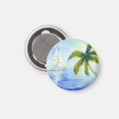 ヨットオンザシーパルマ マグネット (正面/裏面)