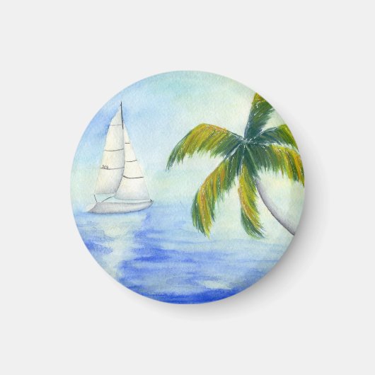 ヨットオンザシーパルマ マグネット (正面)