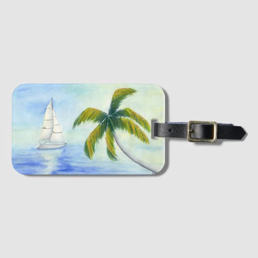 ヨットオンザシーパルマ ラゲッジタグ (正面横)