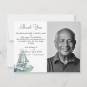 ヨットオンザ海葬儀サンキューカード 招待状 (正面)