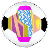 ヨットオンピンク サッカーボール (回転)