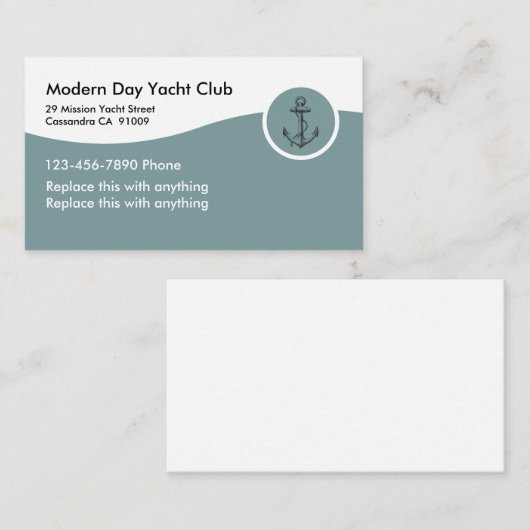 ヨットクラブ名刺 名刺 (正面/裏面)