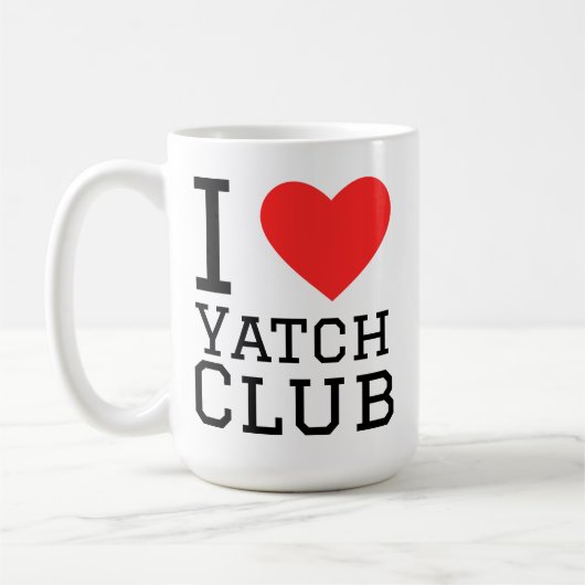ヨットクラブ大好き コーヒーマグカップ (左)