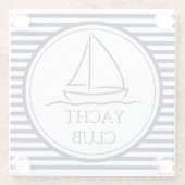 ヨットクラブ ガラスコースター (裏面)