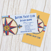 ヨットクラブ、セーリングクラブ、マリーナ、ショッ航海のプ 名刺