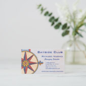 ヨットクラブ，セーリングクラブ，マリーナ，ショ航海のップ 名刺 (スタンド正面)