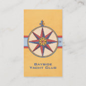 ヨットクラブ，セーリングクラブ，マリーナ，ショ航海のップ 名刺 (裏面)