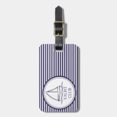 ヨットクラブ ラゲッジタグ (正面縦)