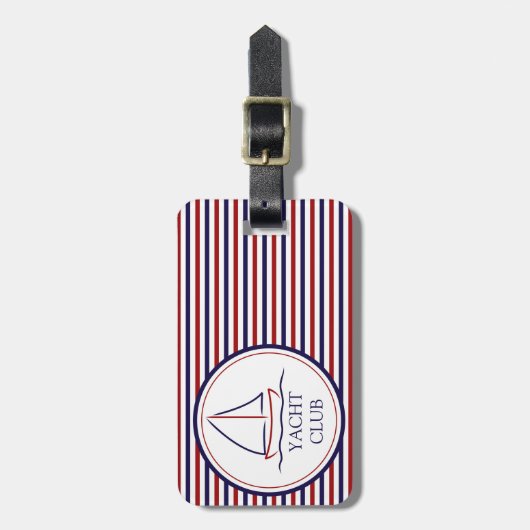 ヨットクラブ ラゲッジタグ (正面縦)