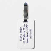 ヨットクラブ ラゲッジタグ (裏面縦)