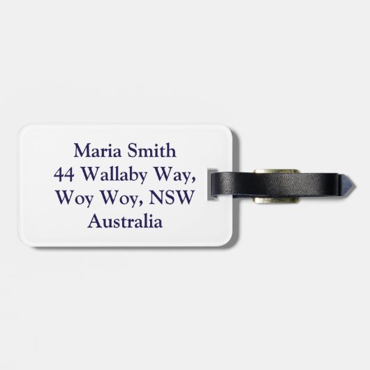 ヨットクラブ ラゲッジタグ (裏面横)