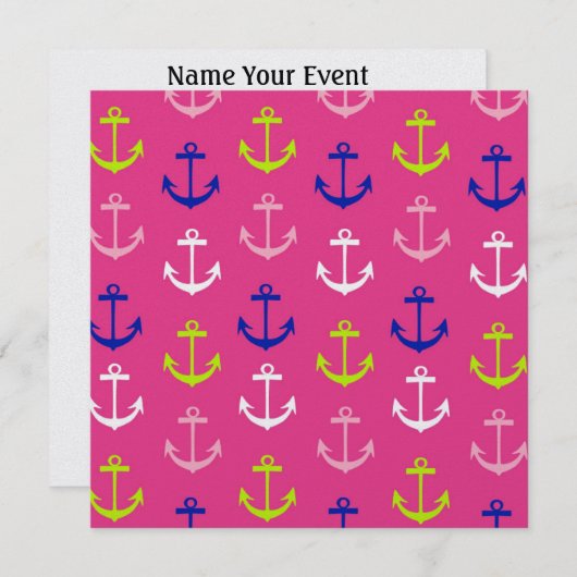 ヨットクラブ – SRF 招待状 (正面/裏面)