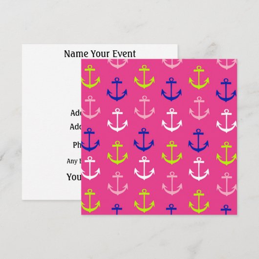 ヨットクラブ – SRF 招待状 (正面/裏面)