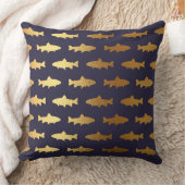 ヨットク航海のラブブルーネイビーゴールデンフィッシュシャーク クッション (ブランケット)
