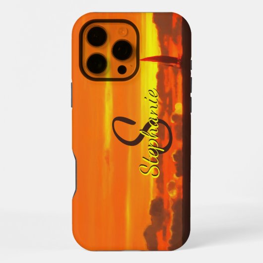 ヨットサンセット1300 iPhoneケース (裏面)